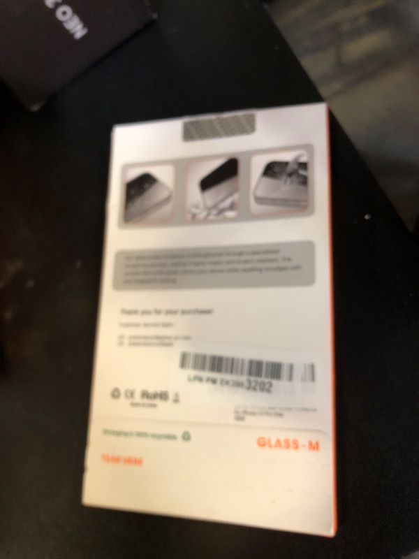 Photo 1 of GLASS-M Anti-Blue Light Screen Protector for iPhone 13 Pro Max/iPhone 14 Plus, Eye Protection 9H Tempered Glass, Anti Blue Ray Glass Screen Cover, Blue Light Blocking - 2 Pack