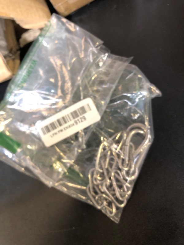 Photo 1 of lasuroa Gate Chain Lock, 20 Inch Stainless Steel Gate Link Chain Lock with Both-Ended Carabiners Chain Link Gate Latches for Outdoor Fences, Pet Cages, Dog Horse Goat Cow Corral Supplies