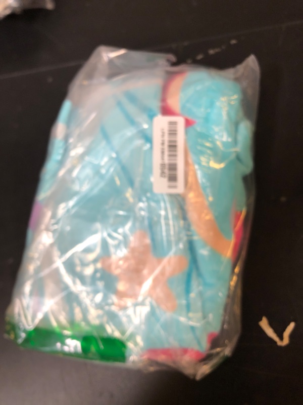 Photo 1 of 100% Cotton Hooded Towel for Toddlers 2-6 Years Boys Girls Kids Bath Pool Beach Towel Soft Absorbent Beach Poncho Little Mermaid