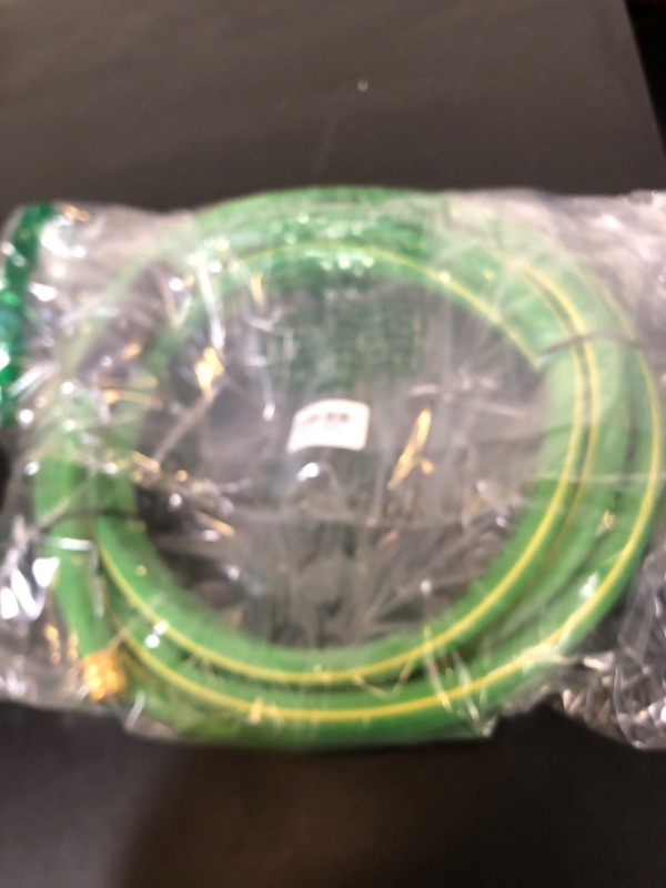 Photo 1 of HQMPC Garden Hose 5/8"IDx20' Hose Durable PVC Non Kinking Heavy Water Hose with Brass Hose Fittings (20 FEET)