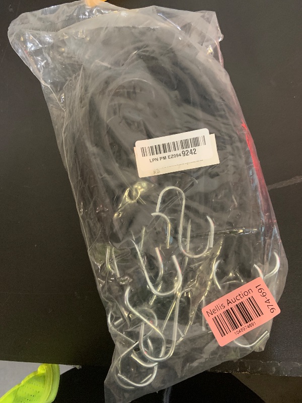 Photo 1 of Bungee Cords with Hooks (10 Pack) Heavy Duty Outdoor Rubber Tarp Straps in 10", 15", 21", 31" Sizes, Crimped S Hooks for Cargo, Bikes, Camping Gear, Luggage - Max Stretch 1.5X, Load 180 lbs
