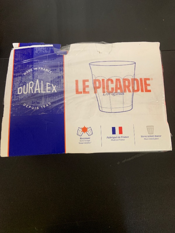 Photo 1 of Duralex Made in France Picardie Glass Tumbler Set of 6, 12-1/8 oz, Amber