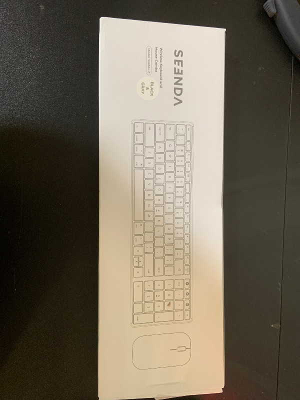 Photo 1 of seenda Bluetooth Keyboard and Mouse for Mac, SKM64-2 Multi-Device Rechargeable Slim Wireless Keyboard Mouse Stainless Steel Full Size, Compatible with MacBook Pro/Air, iPad, Mac - Space Gray
