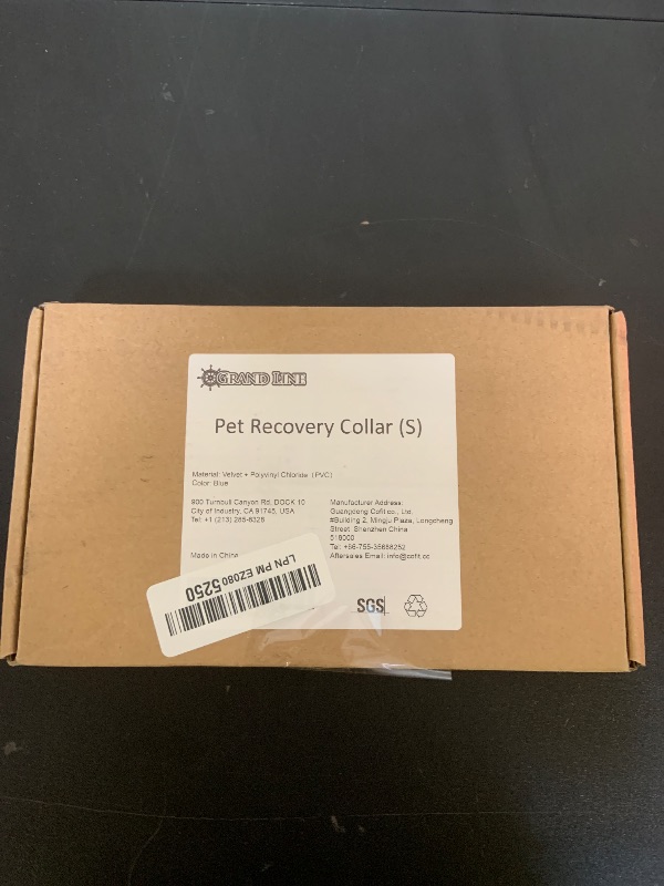 Photo 1 of Grand Line Donut Inflatable Collar for Dogs and Cats, Soft Recovery Dog Cone After Surgery, Protective Pet Neck Cone for Small, Medium, Large Dogs, Not Block Vision (Blue, S)