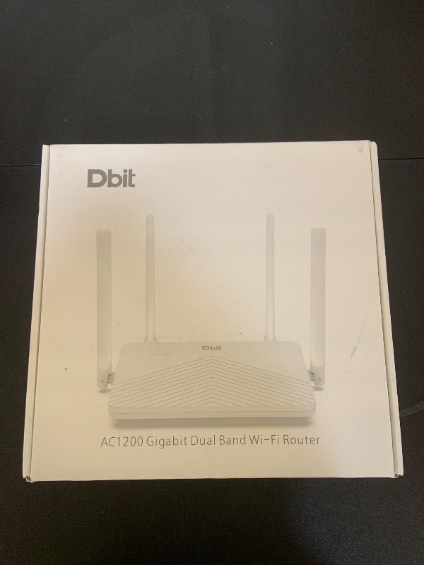 Photo 1 of DBIT AC1200 Gigabit WiFi Router 2.4GHz +5GHz Dual Band MU-MIMO Wireless Internet Router, 4 x 10/100/1000Mbps Ethernet Ports, 4 x 5dBi Antennas, Support Bridge, Repeater Mode, EasyMesh