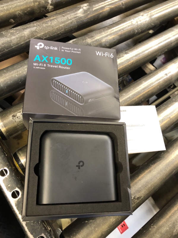 Photo 1 of TP-Link Ultra-Portable Wi-Fi 6 AX1500 Travel Router TL-WR1502X | Easy Public WiFi Sharing | Hotel/RV/Travel Approved | Phone WiFi Tether | USB C Powered | Multi-Mode | Tether App | Durable Design