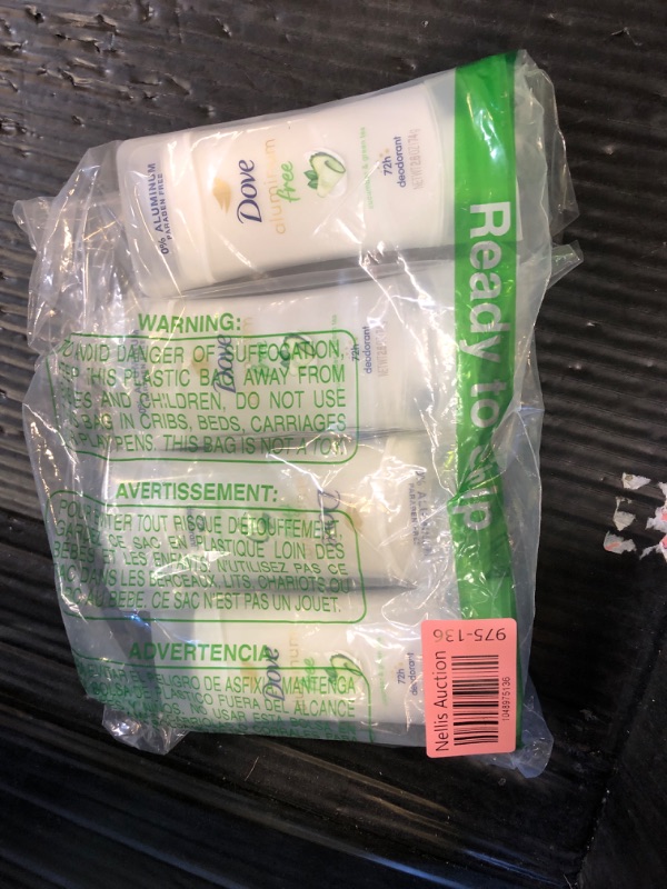 Photo 1 of Dove Aluminum Free Deodorant for Women Cucumber and Green Tea 72 hour odor protection 2.6 oz