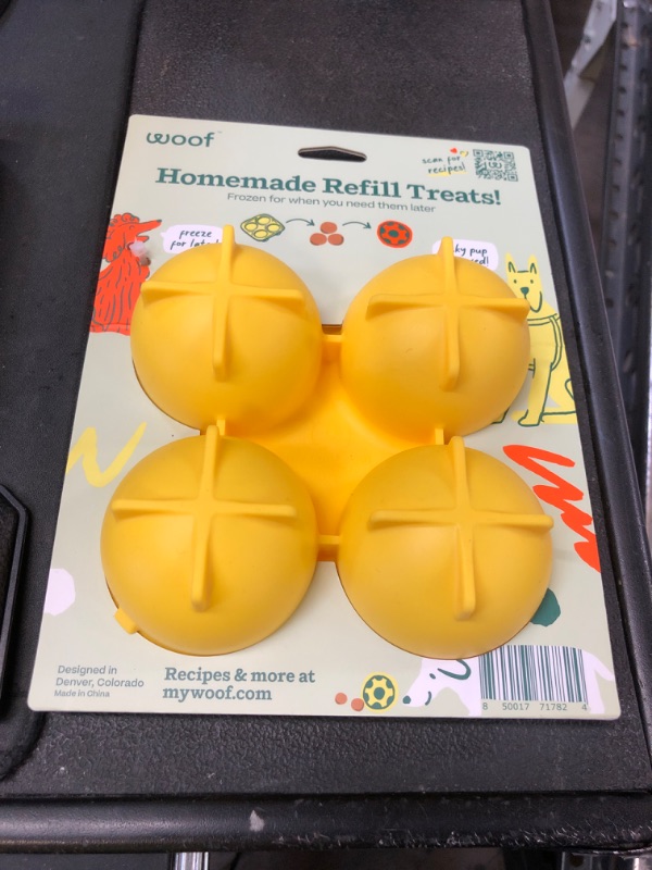 Photo 1 of WOOF Pupsicle Treat Tray Mold, XL 75 lbs and Up, Silicone Molds for Dog Treats, Dishwasher Safe, Reusable Treat Tray, Freeze Refill Treats For The Pupsicle Toy