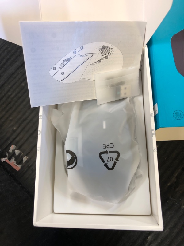 Photo 1 of Rapoo MT760 PRO Wireless Mouse, NearLink + Bluetooth 5.0 Multi-Device, 12K DPI, 2K Polling, Ergo for Work & Gaming, 11 Programmable Buttons, On-Board Memory, Quiet Clicks, USB-C, 120 Days Battery Life