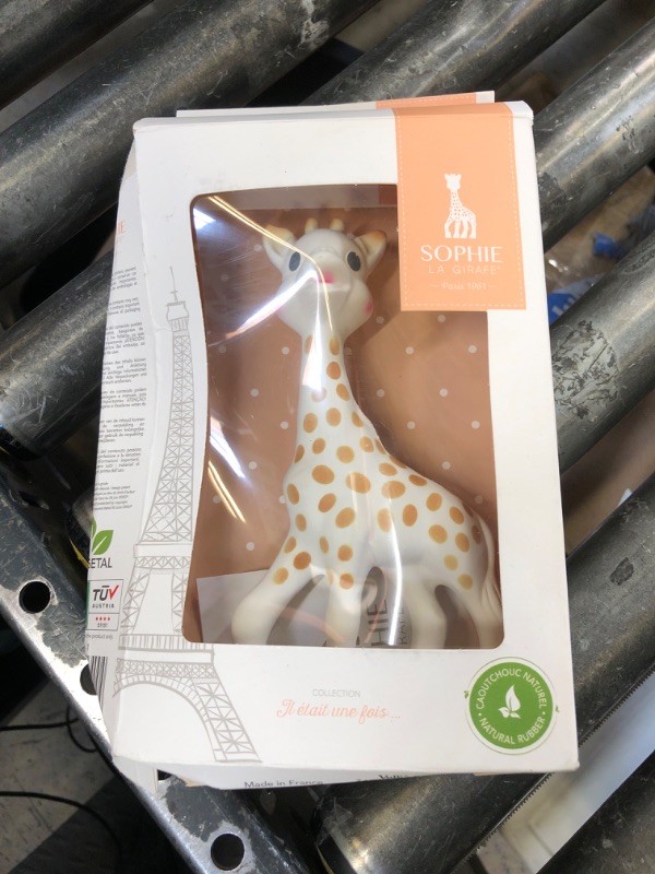 Photo 1 of Sophie la girafe | Handcrafted for 60 Years in France | 100% Natural Rubber | Designed for Teething Babies | Awaken All 5 Senses | Easy to Clean | Pack of 1