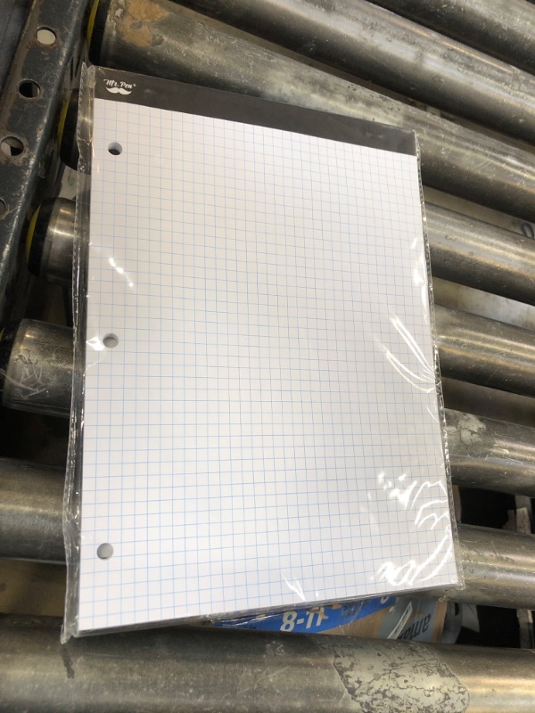 Photo 1 of Mr. Pen- Graph Paper, 8.5"x11", 55 Sheets, 4x4 (4 Squares Per Inch), 3-Hole Punched, Math Graph Paper Pad, Computation Pads, Back to School Supplies