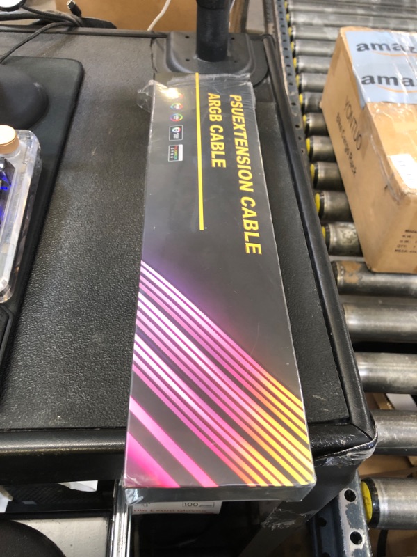 Photo 1 of Sirlyr 24 Pin RGB Cable,RGB PSU Cables Extensions - 5V 3Pin Addressable ARGB Motherboard Power Supply fit Black PC Case Build Black Style