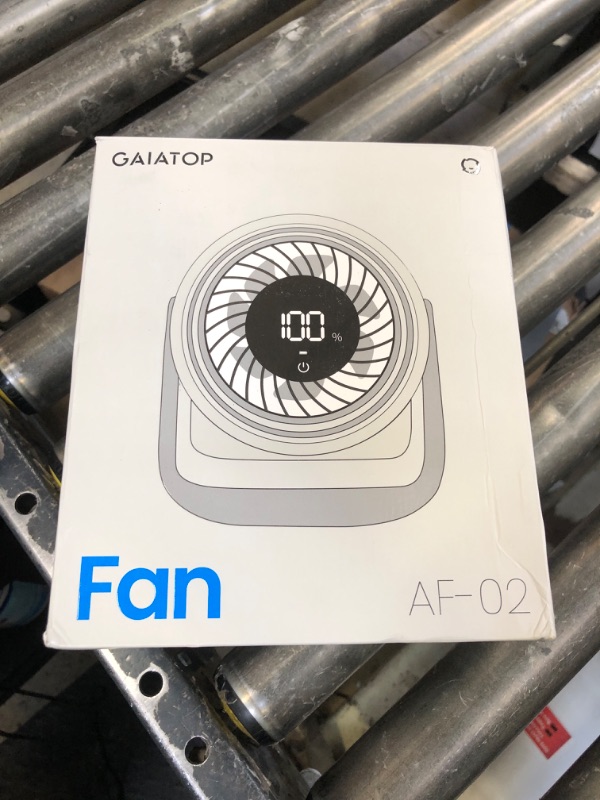 Photo 1 of Gaiatop Desk Fan for Bedroom, Ultra Quiet Table Battery Powered Fan 7.7 Inch, Touch Control 4000mAh, Strong Airflow 5 Speeds Rechargeable Desktop for Office Bedside Dorm Home, Gift for Women Men Black