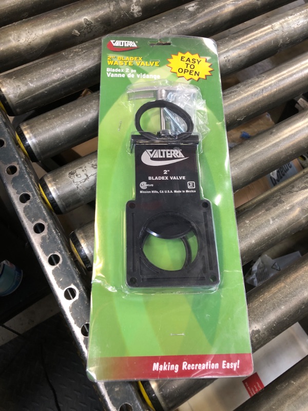 Photo 1 of Valterra T1002VPM Bladex 2" Waste Valve Body with Metal Handle , Black