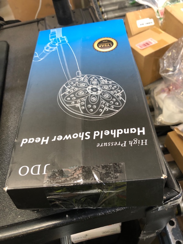 Photo 1 of 6-Setting Shower Head with Handheld, JDO High Pressure Hand held Shower Head, 4.7 Inch Chrome Detachable Showerhead Set with 59 Inch Stainless Steel Hose and Adjustable Showerhead Holder