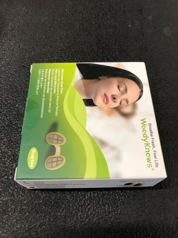 Photo 1 of WoodyKnows Allerscreen Nasal Filters, Model 2024, Seasonal and dust Allergies aid (Trial S/M/L/XL)