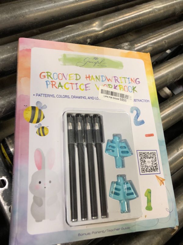 Photo 1 of Grooved Handwriting Practice Books for Kids 3-5 | Reusable Letter Tracing with Mess-Free Disappearing Ink | Teacher-Designed | Magic Grooved Writing Practice Books | Letters and Numbers
