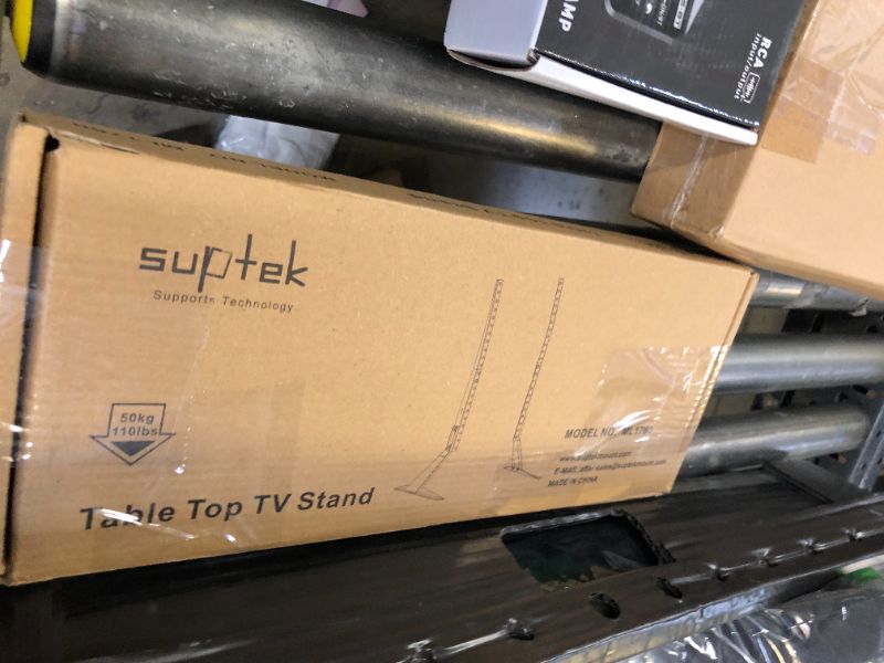 Photo 1 of Universal TV Stand, Metal TV Legs for 20-65 inch LCD/LED/OLED/Plasma Flat&Curved Screen TV Height Adjustment with VESA 75x75mm to 800x500mm Max ML1760
