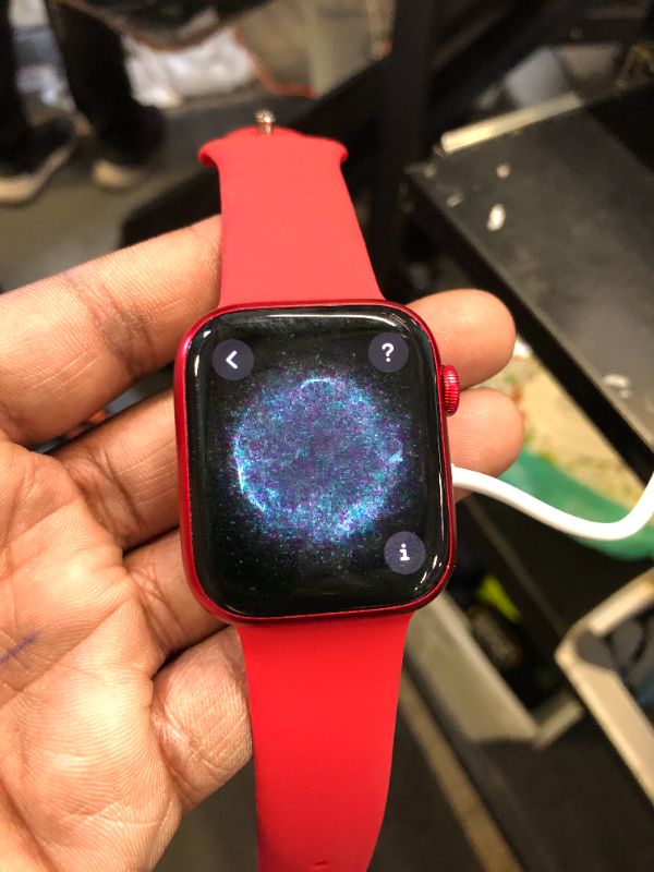 Photo 1 of Apple Watch Series 9 [GPS + Cellular, 45mm] - (PRODUCT)RED Aluminum Case with (PRODUCT)RED Sport Band, M/L (Renewed Premium)