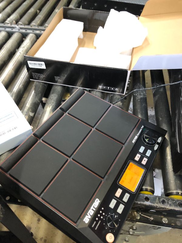 Photo 1 of PD705 Sample Pad, Portable Multipad for Drummers, With 9 Velocity Sensitive Drum Pads, 592 Percussion Sounds, Support USB/MIDI In Out/AUX
