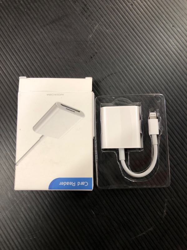 Photo 1 of SD Card Reader for iPhone iPad Camera,Dual Card Slot Memory Card Reader Supports SD and TF Card Trail Camera Viewer Sd Card Adapter Portable Micro Sd Card Reader No Application Required Plug and Play
