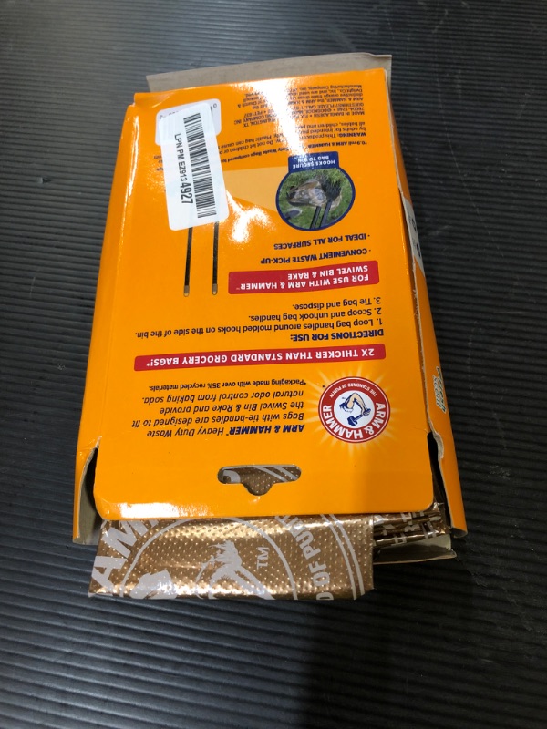 Photo 1 of Arm & Hammer Heavy Duty Pet Waste Bags for Swivel Bin & Rake Dog Pooper Scooper, 20 Count Refill Bags (Packaging May Vary)