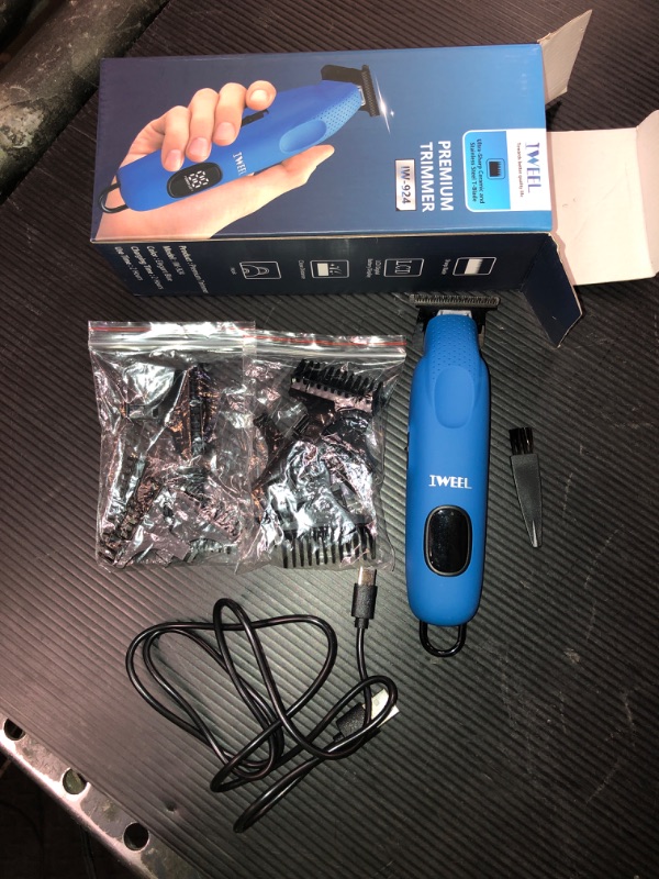Photo 1 of IWEEL Professional Beard Trimmer for Men - Electric Hair Clippers, Zero Gapped T-Blade Edgers, Cordless Rechargeable Mustache Trimmer Grooming Kit for Body