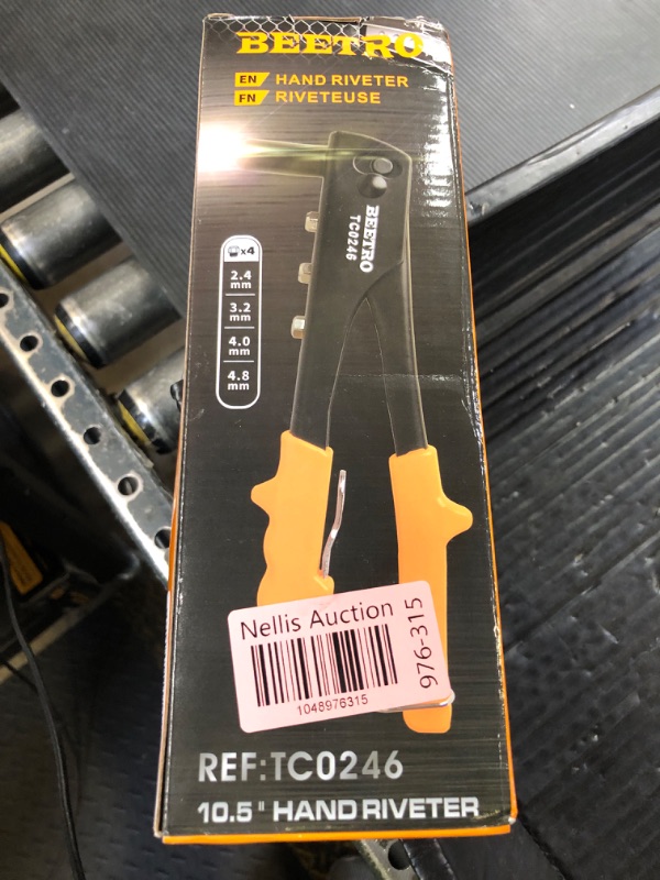 Photo 1 of BEETRO Heavy Duty Hand Riveter, Rivet Gun, 3/32"-1/8"-5/32"-3/16", 4 Nosepieces Set Includes 100pcs Rivets, Durable and Suitable for Metal, Plastic and Leather