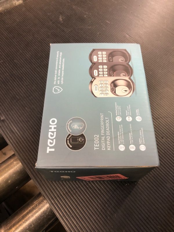 Photo 1 of TEEHO TE002 Fingerprint Door Lock - Keyless Entry Door Lock - Electronic Keypad Deadbolt - Smart Locks for Front Door - Auto Lock - Easy Installation - Satin Nickel