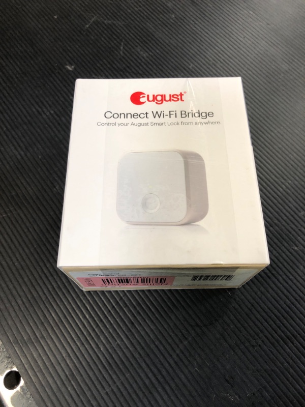 Photo 1 of August Home Connect Wi-Fi Bridge, Remote Access, Alexa Integration for Your August Smart Lock, white, 1.5 x 2.4 x 2.4"