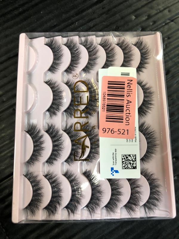 Photo 1 of FARRED Natural Lashes Short Eyelashes Wispy False Mink Lash Pack 14 Pair Natural Look Fluffy Cat Eye Strip Eyelash Small Fake Lashes Full Pestañas Sets for MUA and Beginners Daily Makeup (F1 | 8-14mm)