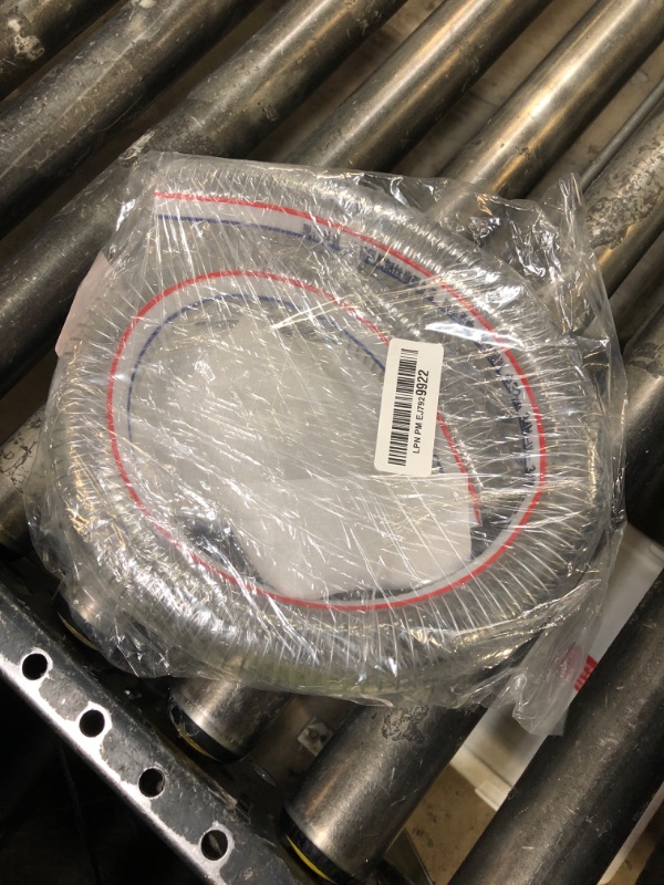 Photo 1 of Quickun 1-1/4" ID x 1-1/2" OD, 3FT length Steel Wire Hose PVC Vacuum Tubing (with 2 Stainless Clamps), Drain Hose Vinyl Suction Tubing Flexible Tube Vinyl Hose Line