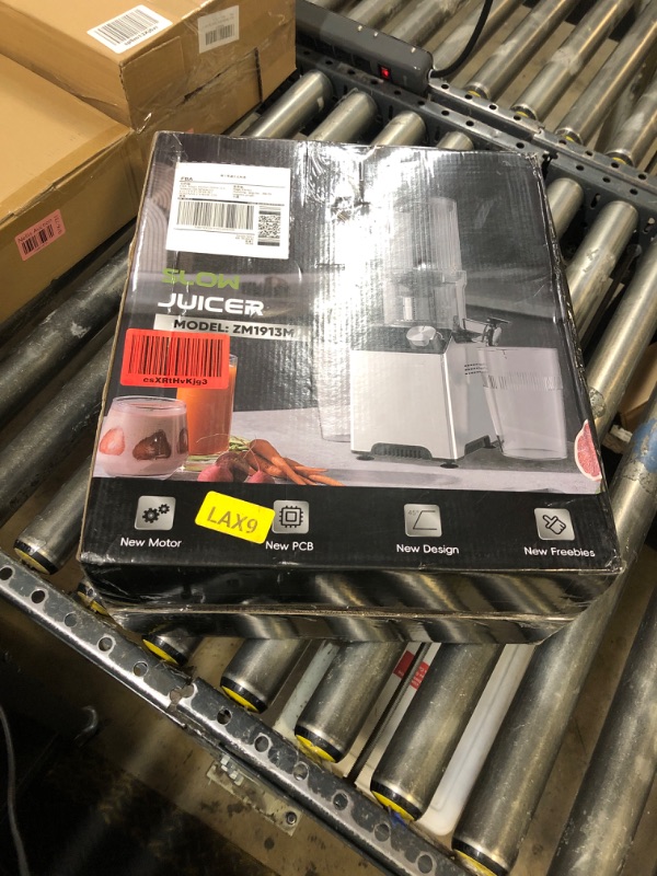 Photo 1 of WHUTO Cold Press Juicer, Juicer Machines with 4.35'' Wide Feed Chute, Stainless Steel Masticating Juicers Easy to Clean, Ergonomic Operational Panel Design, High Juice Yield, Platinum Color Knob