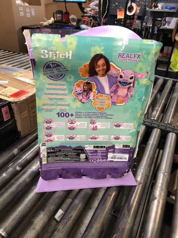 Photo 1 of WOW! STUFF Disney Angel Puppetronic by RealFX | with a Limited 1st Edition Certificate | Looks, Feels & Sounds Real! | Disney's Lilo & Stitch | Over 100 Action & Sounds | 18" High | Ages 6+