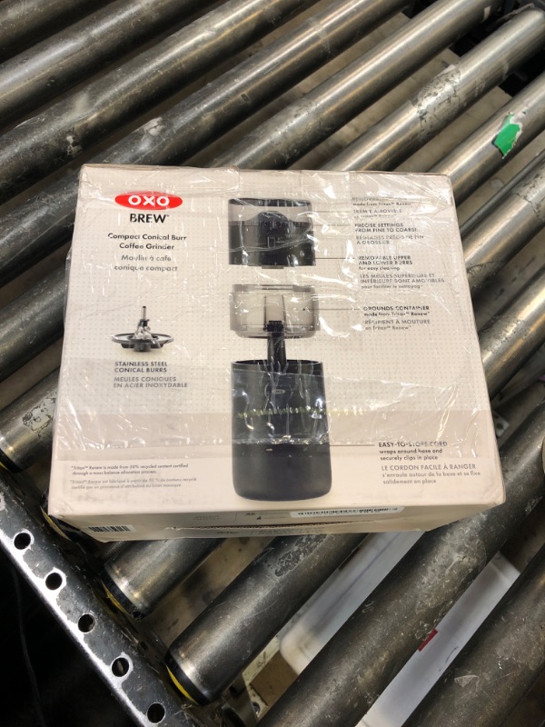 Photo 1 of OXO Brew Compact Conical Burr Coffee Grinder