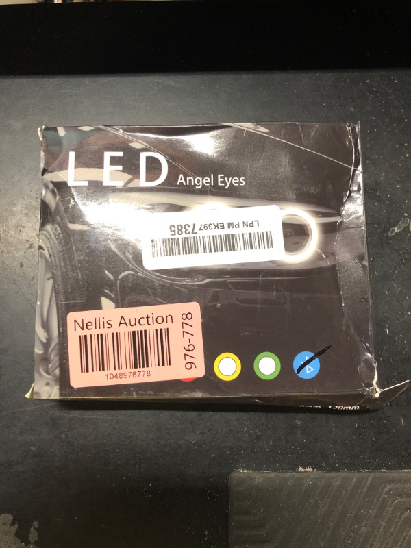 Photo 1 of QasimLED 1-pair 70MM 72SMD COB RGB LED Halo Ring Angel Eyes Universal For Motorcycle Car Decorative Light DRL Driving Warning Fog Light with Cover Bluetooth Mobile APP Control 12V DC