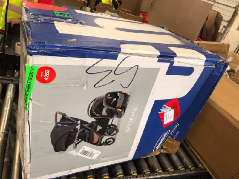Photo 1 of Chicco Bravo Primo Trio Travel System, Bravo Primo Quick-Fold Stroller with Chicco KeyFit 35 Zip Extended-Use Infant Car Seat, Car Seat and Stroller Combo | Springhill/Black