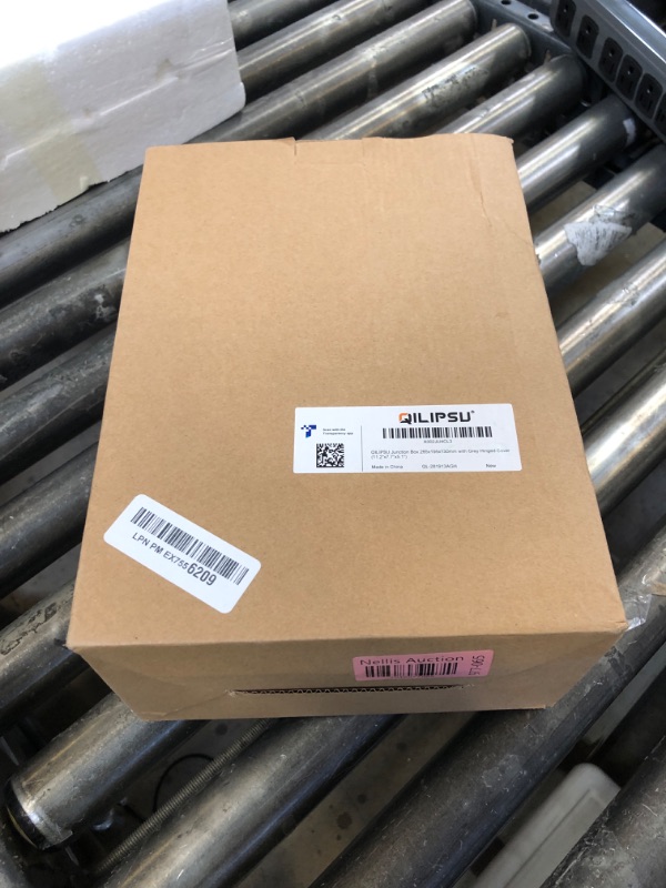 Photo 1 of QILIPSU Waterproof Junction Box Outdoor Electrical Enclosure IP67 Plastic Weatherproof Project Box with Mounting Plate, Wall Brackets, Hinged Grey Cover 11.2"x7.7"x5.1"