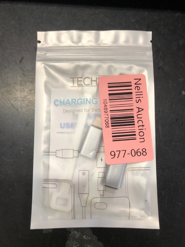 Photo 1 of TechMatte Female USB C to Male Lightning Adapter 2 Pack 2.2A Charging Data Transfer, Compatible with iPhone 14, 13, 12, 11 Xs iPad iPod AirPods, Not for Audio Headphones/OTG Firewire Anti-Lost, Grey