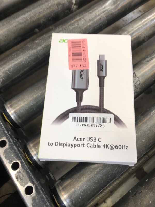 Photo 1 of acer USB C to DisplayPort Cable 6.6 FT (4K@60HZ 2K@165Hz), Type-C to DisplayPort Cord (Sturdy Aluminum, Plug & Play) Thunderbolt 3/4/5 Compatible with MacBook Pro/Air, iPhone 16 Pro/Max, XPS, Surface