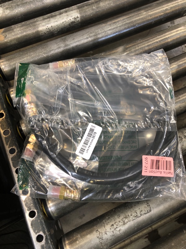 Photo 1 of 2PCS 3/8” Air Brake Chamber Hose, Dazakoot 3/8” Fit End x 3/8” Swivel End Rubber Air Brake Hose Assembly, SAE J1402 Air Brake Hose for Semi Truck - 24inch