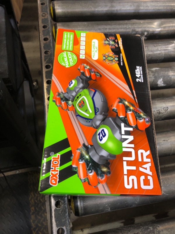 Photo 1 of QXHOL Gesture Sensing RC Stunt Car - Boys Toys Age 6-8-12, 4WD Hand Controlled Remote Control Twist Car with Light & Music, Cool Birthday Presents and Ideas Gifts for Kids Age 7 9 10 11 12 Years Old