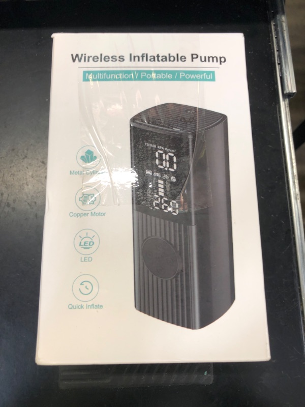 Photo 1 of Tire Inflator Portable Air Compressor-180PSI & 20000mAh Portable Air Pump, Accurate Pressure LCD Display, 3X Fast Inflation for Cars, Bikes & Motorcycle Tires, Balls