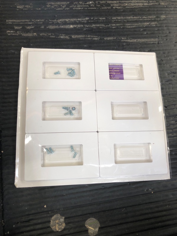 Photo 1 of Bates- Screwless Decorator Wall Plates, Switch Plate Covers, 6 Pack, Screwless Wall Plates 1 Gang, White Switch Plate Covers, Switch Cover Plate, Wall Switch Cover, Electrical Outlet Cover Plate