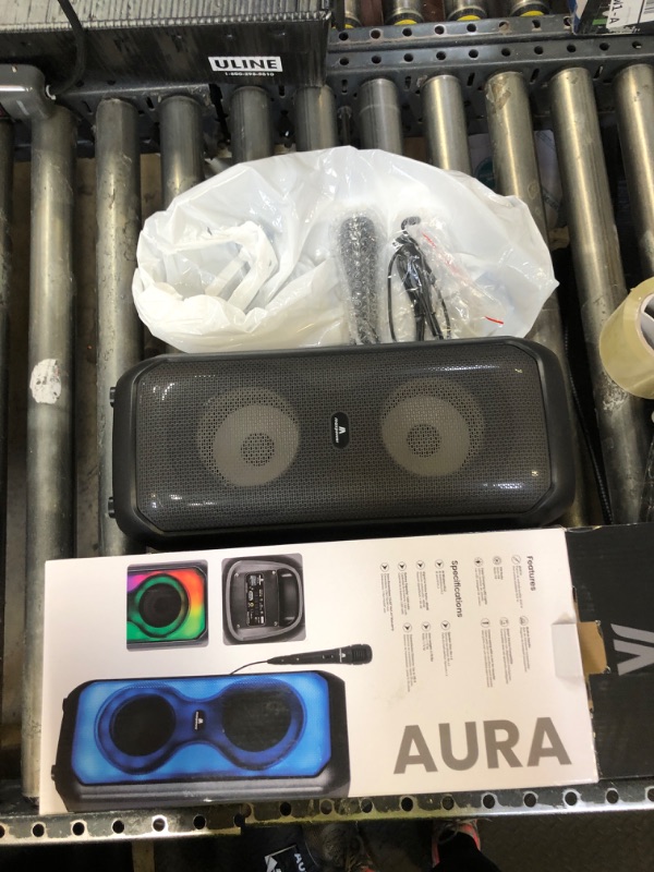 Photo 1 of Max Power Aura Dual 4" Bluetooth Karaoke Speaker with LED Lights