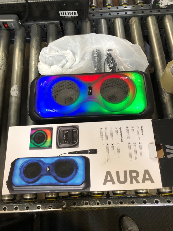 Photo 1 of Max Power Aura Dual 4" Bluetooth Karaoke Speaker with LED Lights
