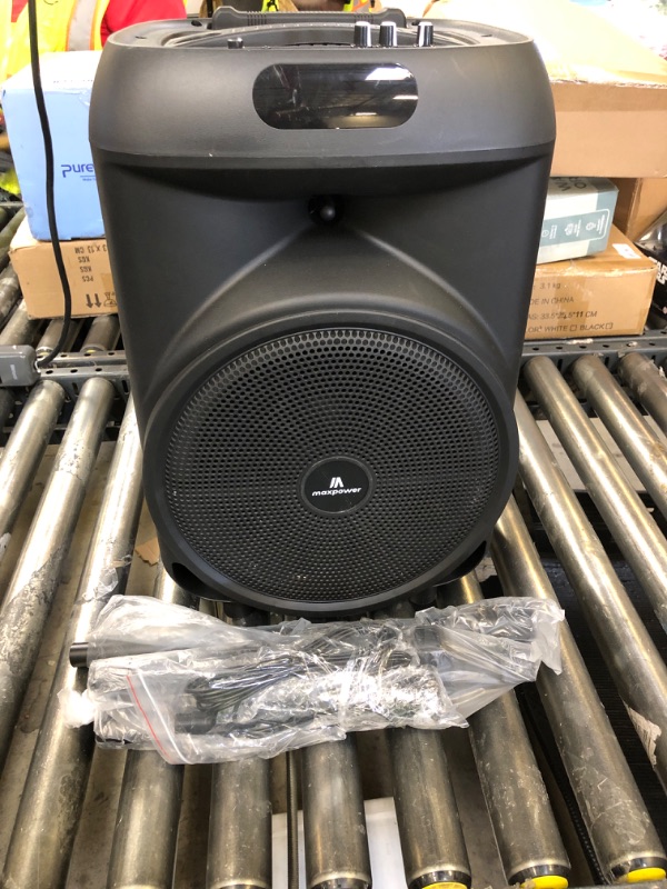 Photo 1 of Max Power Rumble 12" Woofer Bluetooth Trolley Speaker with Stand
