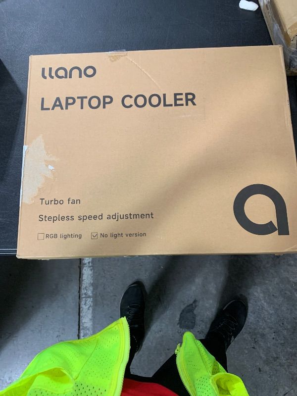 Photo 1 of Missing Power Adapter----------------------------------------llano Laptop Cooling Pad, Gaming Laptop Cooler with Powerful Turbo Cooling Fan(5.5inch Diameter), Infinitely Variable Speed, Touch Control, 3-Port USB A, Sealed Foam for Fast Cooling Laptop 15.6