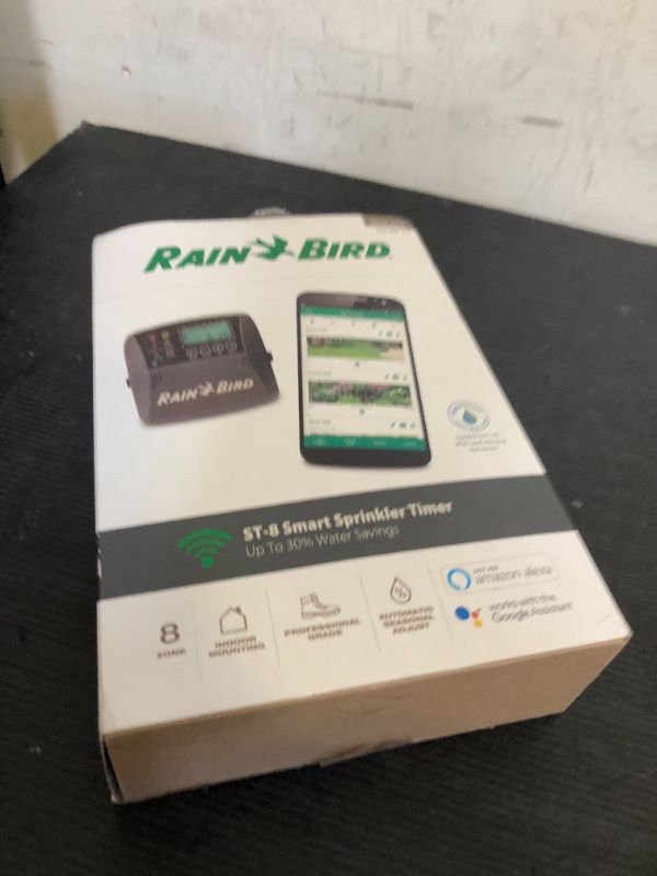 Photo 1 of Rain Bird ST8I-2.0 Smart Indoor WiFi Sprinkler/Irrigation System Timer/Controller, WaterSense Certified, 8-Zone/Station, Compatible with Amazon Alexa