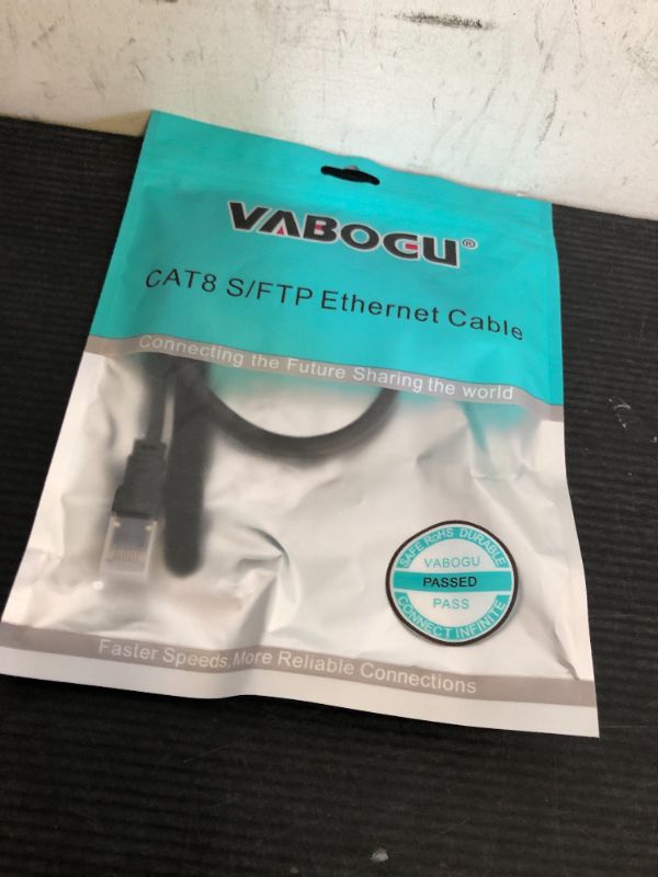 Photo 1 of Cat 8 Ethernet Cable, 1.5Ft 3Ft 6Ft 10Ft 15Ft 20Ft 30Ft 40Ft 50Ft 60Ft 100Ft Heavy Duty High Speed Internet Network Cable, Professional LAN Cable Shielded in Wall, Indoor&Outdoor